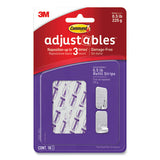 Command™ Adjustables Repositionable Mini Refill Strips, Holds Up To 0.5 Lb, 1.03 X 1.32, White, 18 Strips freeshipping - TVN Wholesale 