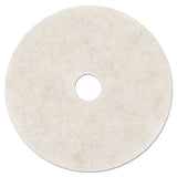 3M™ Ultra High-speed Natural Blend Floor Burnishing Pads 3300, 20" Diameter, White, 5-carton freeshipping - TVN Wholesale 
