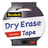 Scotch® Dry Erase Tape, 3" Core, 1.88" X 5 Yds, White freeshipping - TVN Wholesale 