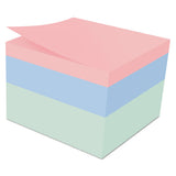 Post-it® Notes Original Cubes, 3 X 3, Seafoam Wave, 490-sheet freeshipping - TVN Wholesale 