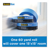 ScotchBlue™ Original Multi-surface Painter's Tape, 3" Core, 2" X 60 Yds, Blue freeshipping - TVN Wholesale 