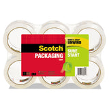 Scotch® Sure Start Packaging Tape, 3" Core, 1.88" X 54.6 Yds, Clear, 18-pack freeshipping - TVN Wholesale 
