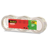 Scotch® Tough Grip Moving Packaging Tape, 3" Core, 1.88" X 38.2 Yds, Clear, 3-pack freeshipping - TVN Wholesale 