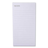 Lined Adhesive Notes, List, 2.9 X 5.7, Gray,100-sheet