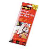 Scotch® Envelope-package Sealing Tape Strips, 2" X 6", Clear, 50-pack freeshipping - TVN Wholesale 