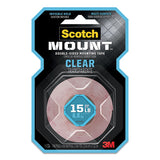 Scotch® Permanent Clear Mounting Tape, Holds Up To 15 Lbs, 1 X 60, Clear freeshipping - TVN Wholesale 