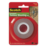 Scotch® Permanent Heavy Duty Interior-exterior Weather-resistant Double-sided Tape, Holds Up To 5 Lbs, 1 X 60, Gray freeshipping - TVN Wholesale 