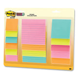 Post-it® Notes Super Sticky Pads In Supernova Neon Colors, Lined, Assorted Sizes: 2 X 2, 3 X 3, 4 X 4, 45 Sheets-pad, 15 Pads-pack freeshipping - TVN Wholesale 