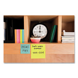 Post-it® Notes Super Sticky Pads In Supernova Neon Colors, Lined, Assorted Sizes: 2 X 2, 3 X 3, 4 X 4, 45 Sheets-pad, 15 Pads-pack freeshipping - TVN Wholesale 