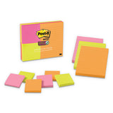 Post-it® Notes Super Sticky Pads In Energy Boost Colors, (6) 3 X 3 And (3) 4 X 6, 90 Notes-pad, 9 Pads-pad freeshipping - TVN Wholesale 