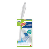 Toilet Scrubber Starter Kit, 1 Handle And 5 Scrubbers, White-blue