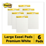 Post-it® Easel Pads Super Sticky Vertical-orientation Self-stick Easel Pad Value Pack, Unruled, 30 White 25 X 30 Sheets, 6-carton freeshipping - TVN Wholesale 