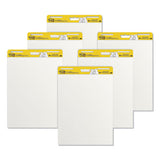 Vertical-orientation Self-stick Easel Pad Value Pack, Unruled, 30 White 25 X 30 Sheets, 6-carton