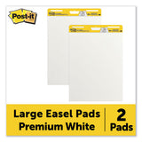 Post-it® Easel Pads Super Sticky Vertical-orientation Self-stick Easel Pads, Unruled, 30 White 25 X 30 Sheets, 2-carton freeshipping - TVN Wholesale 