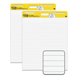 Post-it® Easel Pads Super Sticky Vertical-orientation Self-stick Easel Pads, Presentation Format (1 1-2" Rule), 30 White 25 X 30 Sheets, 2-pack freeshipping - TVN Wholesale 