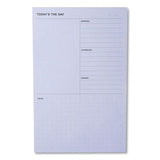 Daily Planner Pad, 4.9 X 7.7, Blue, 100-sheet