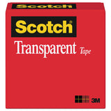 Scotch® Transparent Tape, 1" Core, 0.5" X 36 Yds, Transparent freeshipping - TVN Wholesale 