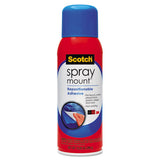 Scotch® Spray Mount Repositionable Adhesive, 10.25 Oz, Dries Clear freeshipping - TVN Wholesale 