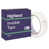 Highland™ Invisible Permanent Mending Tape, 3" Core, 1" X 72 Yds, Clear freeshipping - TVN Wholesale 