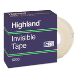 Highland™ Invisible Permanent Mending Tape, 1" Core, 0.75" X 36 Yds, Clear freeshipping - TVN Wholesale 