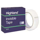 Highland™ Invisible Permanent Mending Tape, 1" Core, 0.75" X 83.33 Ft, Clear, 12-pack freeshipping - TVN Wholesale 