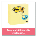 Post-it® Notes Original Pads In Canary Yellow, 3 X 3, Lined, 100-sheet, 6-pack freeshipping - TVN Wholesale 