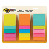 Post-it® Notes Super Sticky Pad Collection Assortment Pack, Energy Boost And Supernova Neons Collection Colors, 3 X 3, 45 Sheets-pad, 15 Pads-pack freeshipping - TVN Wholesale 