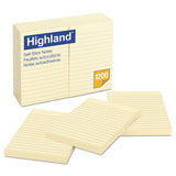 Highland™ Self-stick Notes, 3 X 3, Yellow, 100-sheet, 18-pack freeshipping - TVN Wholesale 