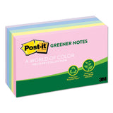 Post-it® Greener Notes Recycled Note Pads, 3 X 5, Sweet Sprinkles Colors, 100 Notes-pad, 5 Pads-pack freeshipping - TVN Wholesale 