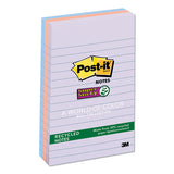 Post-it® Notes Super Sticky Recycled Notes In Wanderlust Pastel Colors, Lined, 4 X 6, 90 Sheets-pad, 3 Pads-pack freeshipping - TVN Wholesale 