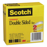 Scotch® Double-sided Tape, 3" Core, 0.75" X 36 Yds, Clear, 2-pack freeshipping - TVN Wholesale 