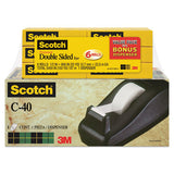 Scotch® Double-sided Tape With Dispenser, 1" Core, 0.5" X 75 Ft, Clear, 6-pack freeshipping - TVN Wholesale 
