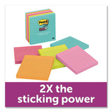 Post-it® Notes Super Sticky Pads In Supernova Neon Colors, Lined, 4 X 4, 90 Sheets-pad, 6 Pads-pack freeshipping - TVN Wholesale 