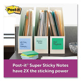 Post-it® Notes Super Sticky Recycled Notes In Oasis Colors, Lined, 4 X 4, 90 Sheets-pad, 6 Pads-pack freeshipping - TVN Wholesale 