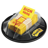 Post-it® Flags Page Flags In Dispenser, "sign Here", Yellow, 200 Flags-dispenser freeshipping - TVN Wholesale 