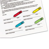 Post-it® Flags Arrow Message 1-2" Page Flags W-dispensers, "sign Here", Asst Primary, 120-pack freeshipping - TVN Wholesale 