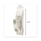 Command™ Bath Hook, Large, Metal, Satin Nickel, 5 Lb Capacity, 1 Hook And 2 Strips freeshipping - TVN Wholesale 