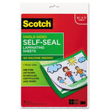 Scotch™ Self-sealing Laminating Sheets, 6 Mil, 9.06 X 11.63, Gloss Clear, 50-pack freeshipping - TVN Wholesale 