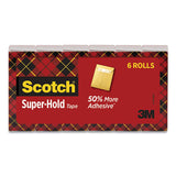 Scotch® Super-hold Tape Refill, 1" Core, 0.75" X 27.77 Yds, Transparent, 6-pack freeshipping - TVN Wholesale 