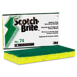 Scotch-Brite™ PROFESSIONAL Medium-duty Scrubbing Sponge, 3.6 X 6.1, 0.7" Thick, Yellow-green, 20-carton freeshipping - TVN Wholesale 