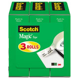 Scotch® Magic Tape Refill, 1" Core, 0.5" X 36 Yds, Clear freeshipping - TVN Wholesale 