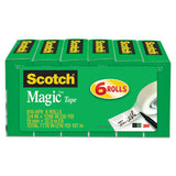 Scotch® Magic Tape Refill, 1" Core, 0.5" X 36 Yds, Clear freeshipping - TVN Wholesale 