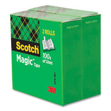 Scotch® Magic Tape Refill, 3" Core, 0.75" X 72 Yds, Clear, 2-pack freeshipping - TVN Wholesale 