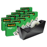 Scotch® Magic Tape Desktop Dispenser Value Pack, 1" Core, 0.75" X 83.33 Ft, Clear, 10-pack freeshipping - TVN Wholesale 