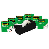 Scotch® Magic Tape Desktop Dispenser Value Pack, 1" Core, 0.75" X 83.33 Ft, Clear, 6-pack freeshipping - TVN Wholesale 