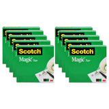 Scotch® Magic Tape Value Pack, 1" Core, 0.75" X 83.33 Ft, Clear, 10-pack freeshipping - TVN Wholesale 