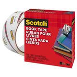 Scotch® Book Tape, 3" Core, 1.5" X 15 Yds, Clear freeshipping - TVN Wholesale 