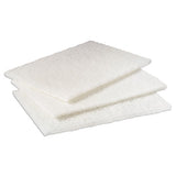 Light Duty Cleansing Pad, 6 X 9, White, 20-pack, 3 Packs-carton