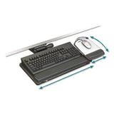 3M™ Easy Adjust Keyboard Tray, Highly Adjustable Platform, 23" Track, Black freeshipping - TVN Wholesale 