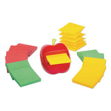 Post-it® Pop-up Notes Super Sticky Apple Notes Dispenser Value Pack, 3 X 3 Marrakesh Color Collection Pads, Red-green, 12 Pads-pack freeshipping - TVN Wholesale 